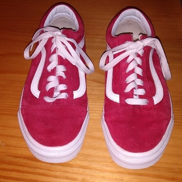 Vans Burgundy Red Suede Off the Wall Sneakers, Men's Sz 6/Woman's Sz 7.5 - Picture 9 of 12